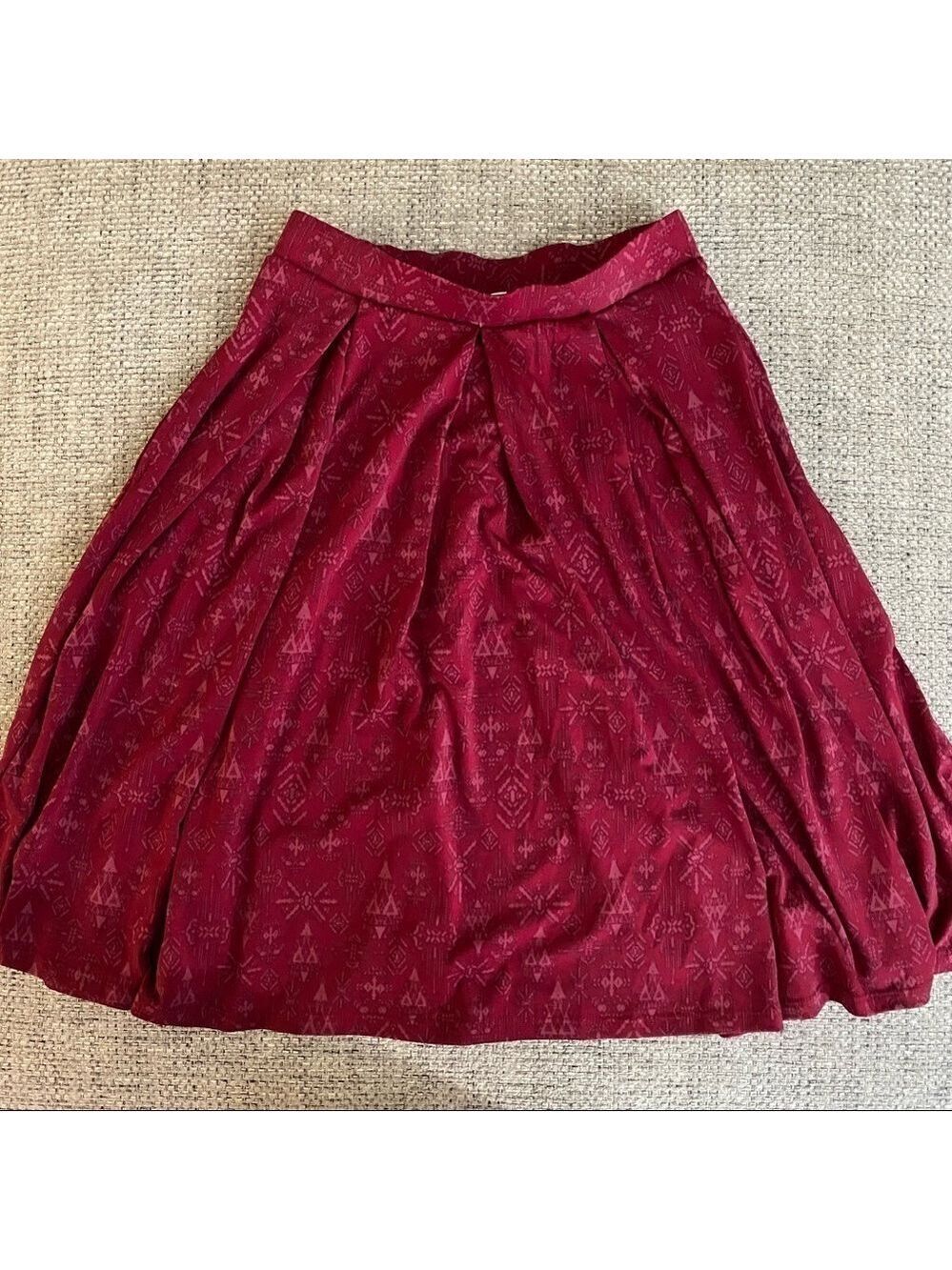 Lularoe Burgundy MadisonSkirt